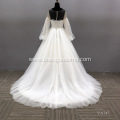 Royal sweetheart heavy embroidered rhinestone corset cotton wedding dress